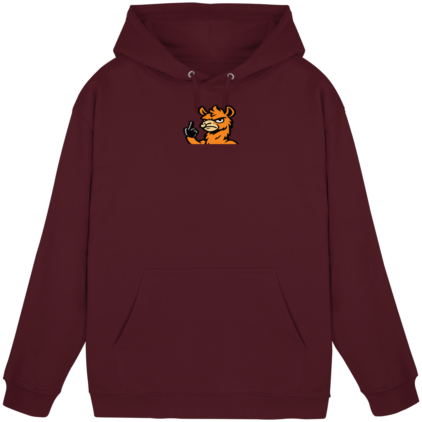 Lama mit Mittelfinger – Meditation auf Abwehrmodus - Basic Unisex Hoodie