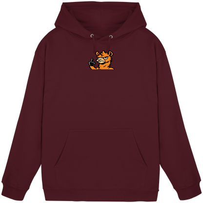Lama mit Mittelfinger – Meditation auf Abwehrmodus - Basic Unisex Hoodie