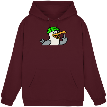 Möwe mit Mittelfinger – Wenn Höflichkeit keine Option mehr ist - Basic Unisex Hoodie