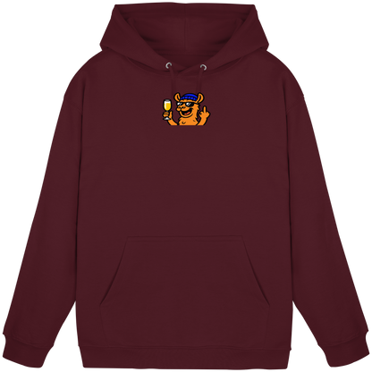 Lama mit Mittelfinger – Der ultimative Stoppschild für Laberer - Basic Unisex Hoodie