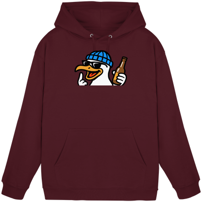 Möwe mit Mittelfinger – Dein nachtaktives Party-Orakel - Basic Unisex Hoodie