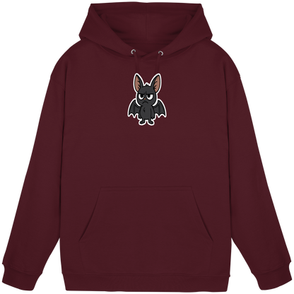 Fledermaus mit Augenrollen – Sozial, aber selektiv - Basic Unisex Hoodie