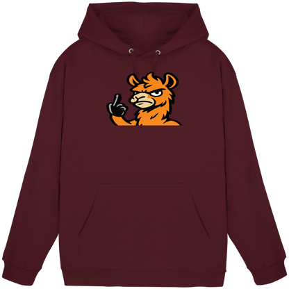 Lama mit Mittelfinger – Meditation auf Abwehrmodus - Basic Unisex Hoodie