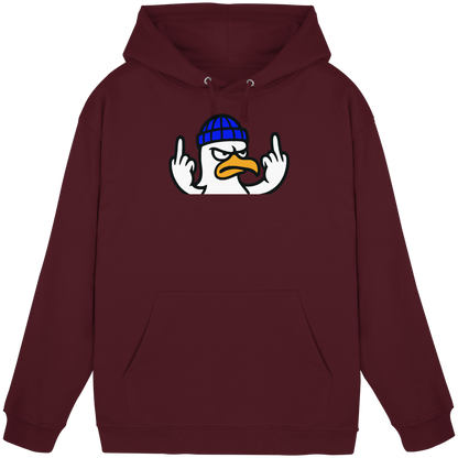 Möwe mit Mittelfinger – Kein Bock, keine Diskussionen - Basic Unisex Hoodie