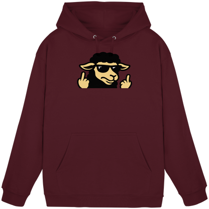Schwarzes Schaf mit Mittelfinger – Schluss mit Nettigkeit - Basic Unisex Hoodie