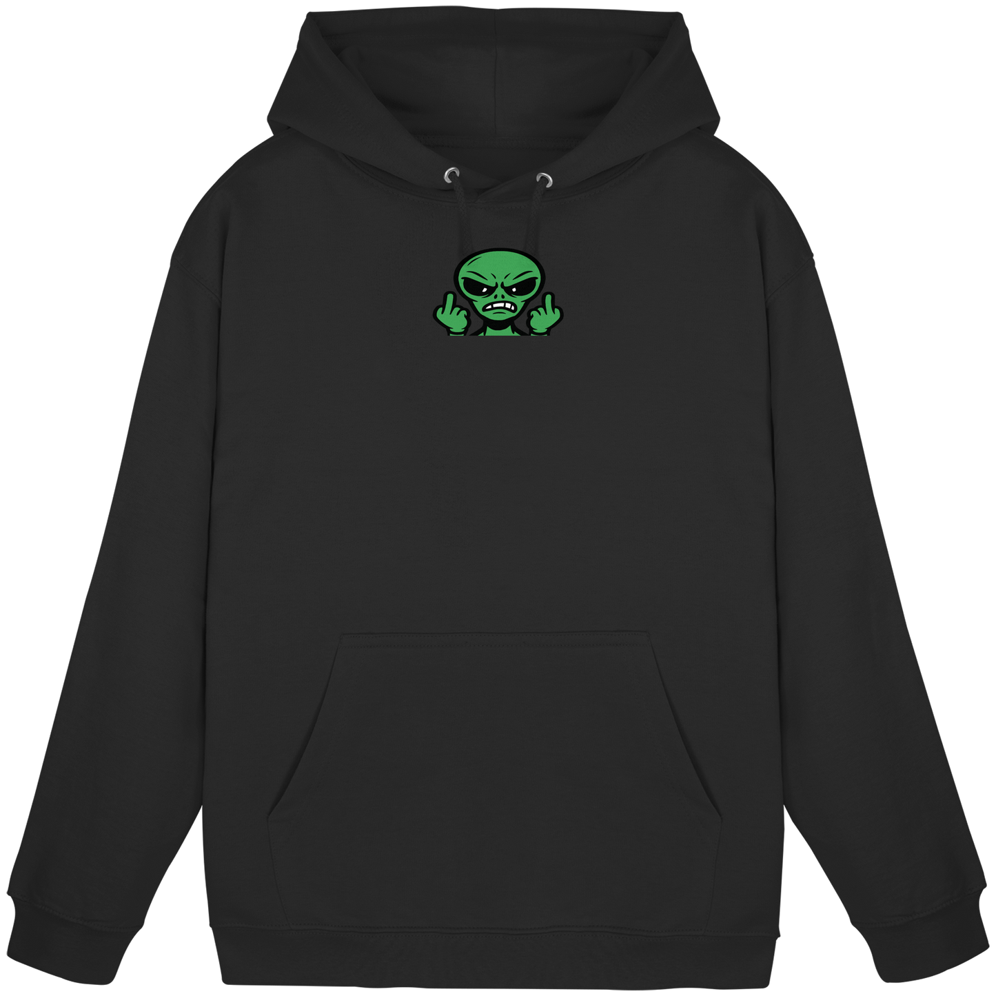 Alien mit Mittelfinger – Kontakt abgebrochen - Basic Unisex Hoodie