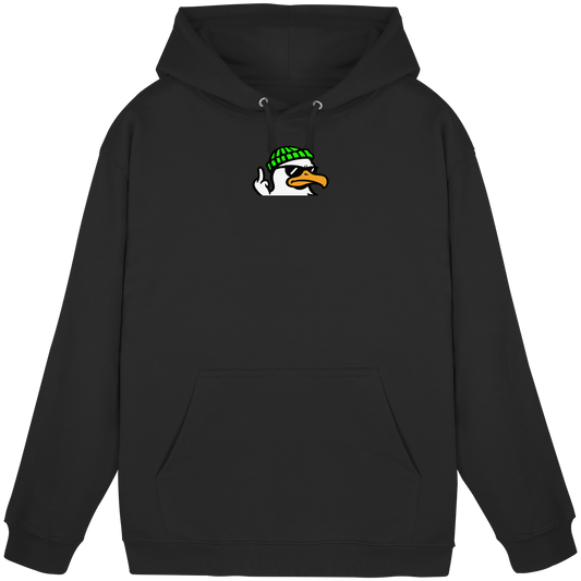 Möwe mit Mittelfinger – Klarstellung in Federform - Basic Unisex Hoodie