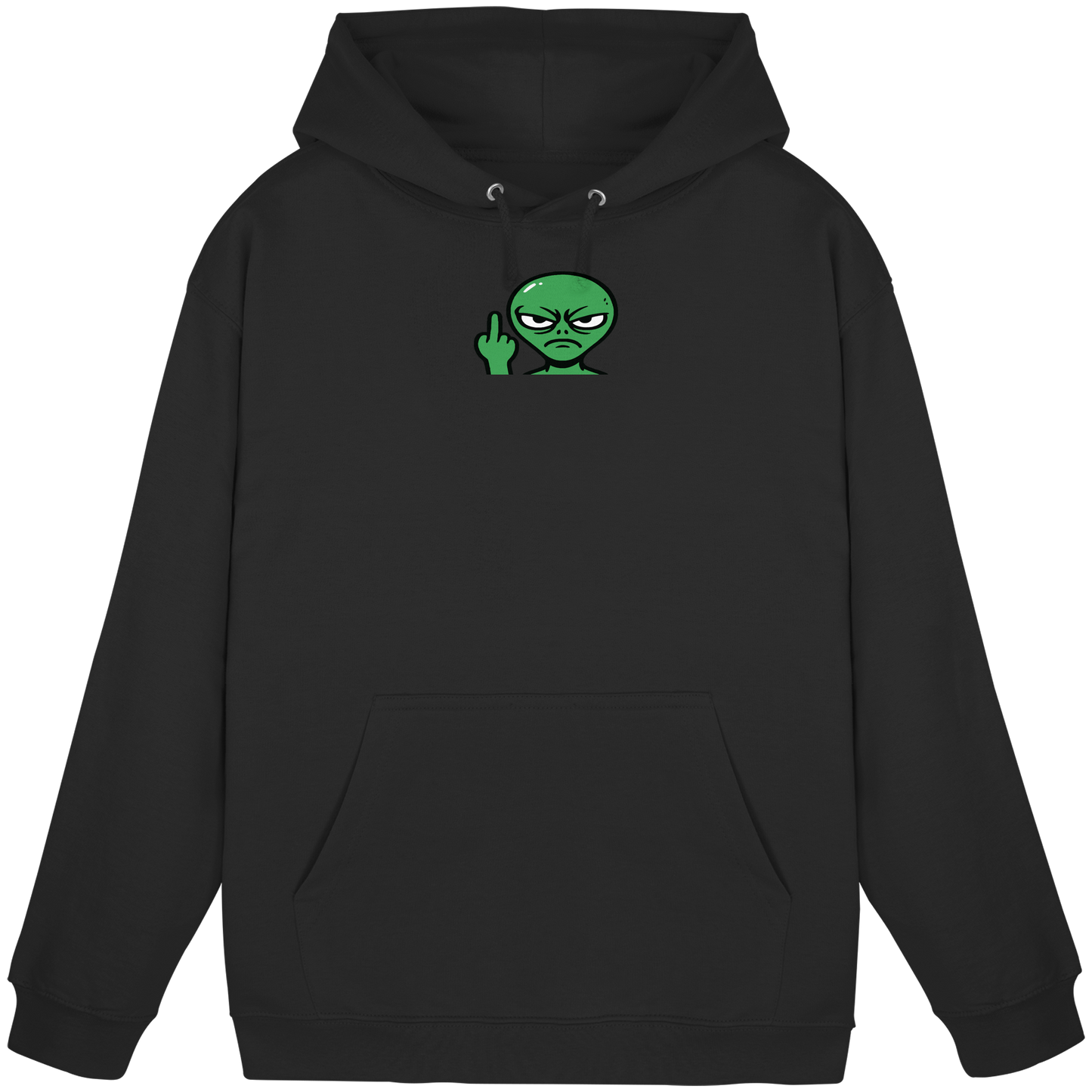 Alien mit Mittelfinger – Erdleben ist kein Ponyhof - Basic Unisex Hoodie