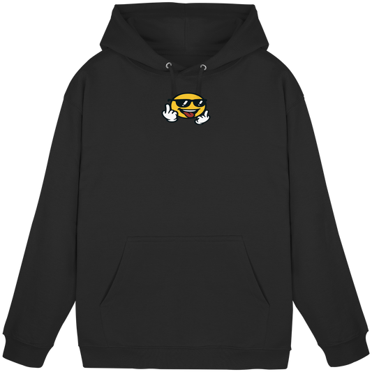 Smiley mit Mittelfinger – Der freundlichste Mittelfinger der Welt - Basic Unisex Hoodie