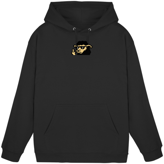 Schwarzes Schaf mit Mittelfinger – Lieber auffallen als mitlaufen - Basic Unisex Hoodie