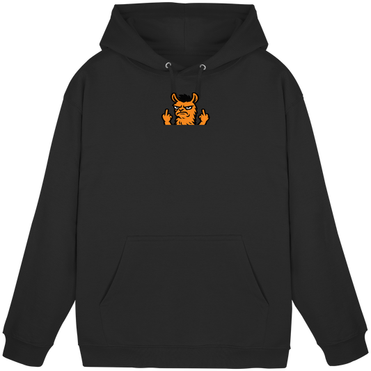 Lama mit Mittelfinger – Dein Mode-Statement gegen soziale Überforderung - Basic Unisex Hoodie