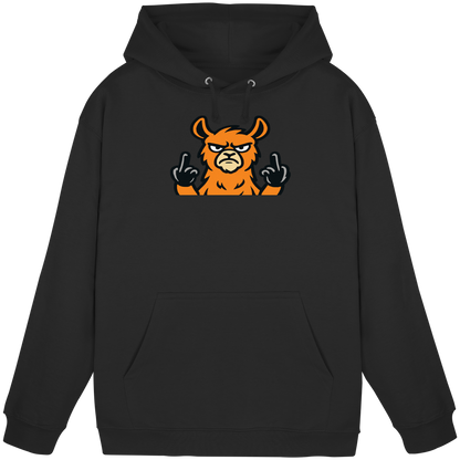 Lama mit Mittelfinger – Das Modeaccessoire für klare Kante und Ruhe - Basic Unisex Hoodie