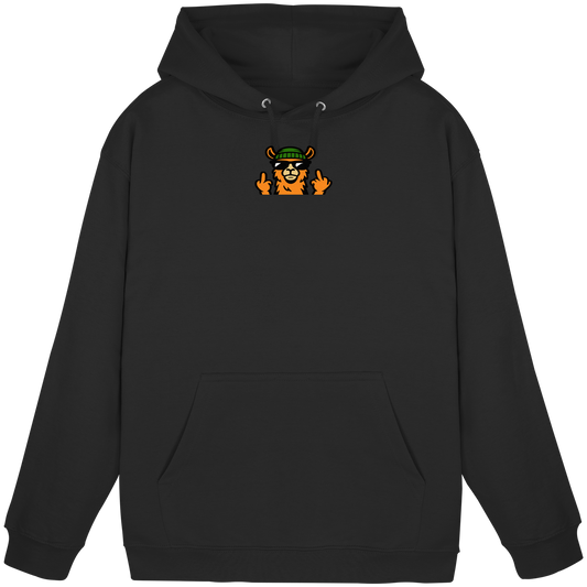 Lama mit Mittelfinger – Dein freches Statement gegen nervige Fragen und blöde Menschen - Basic Unisex Hoodie
