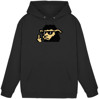 Schwarzes Schaf mit Mittelfinger – Lieber auffallen als mitlaufen - Basic Unisex Hoodie