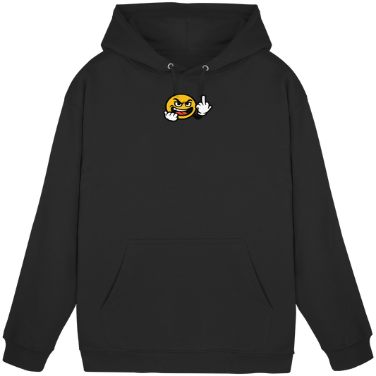 Smiley mit Mittelfinger – Gute Laune. Schlechte Laune. Klar geregelt - Basic Unisex Hoodie