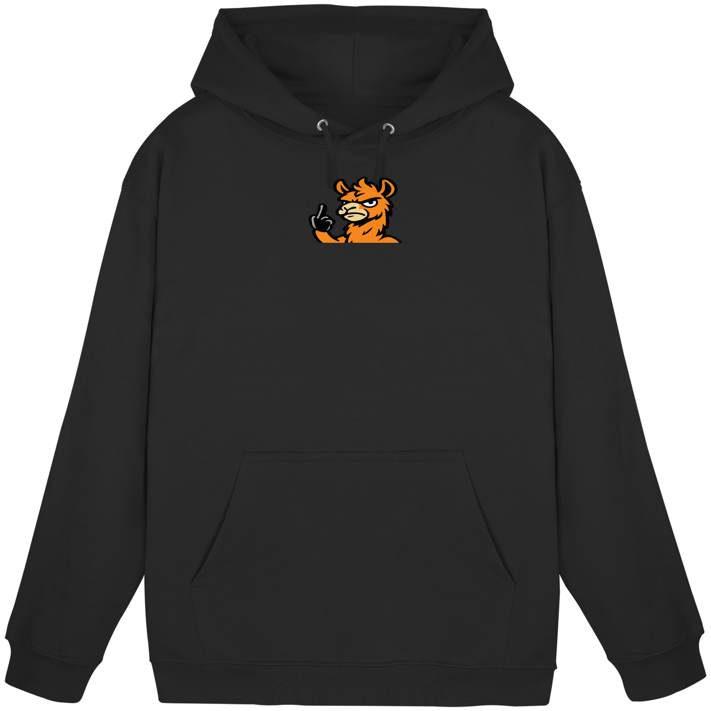 Lama mit Mittelfinger – Meditation auf Abwehrmodus - Basic Unisex Hoodie