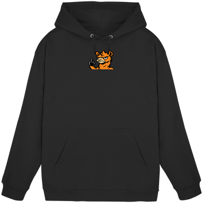 Lama mit Mittelfinger – Meditation auf Abwehrmodus - Basic Unisex Hoodie
