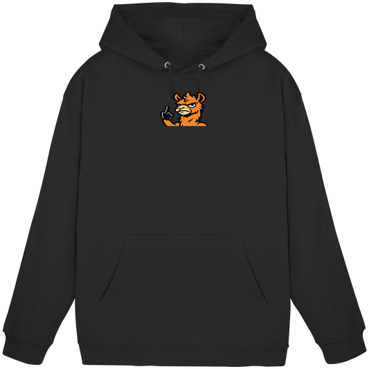 Lama mit Mittelfinger – Meditation auf Abwehrmodus - Basic Unisex Hoodie