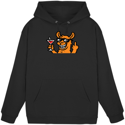 Lama mit Mittelfinger – Partymodus mit Attitüde  - Basic Unisex Hoodie