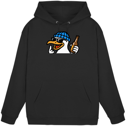 Möwe mit Mittelfinger – Dein nachtaktives Party-Orakel - Basic Unisex Hoodie