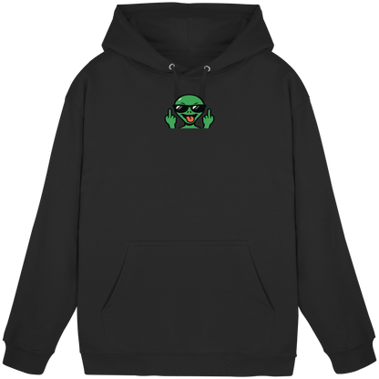 Alien mit Mittelfinger – Grüße vom Planeten Genervt - Basic Unisex Hoodie