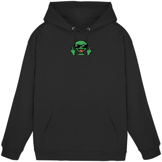 Alien mit Mittelfinger – Grüße vom Planeten Genervt - Basic Unisex Hoodie