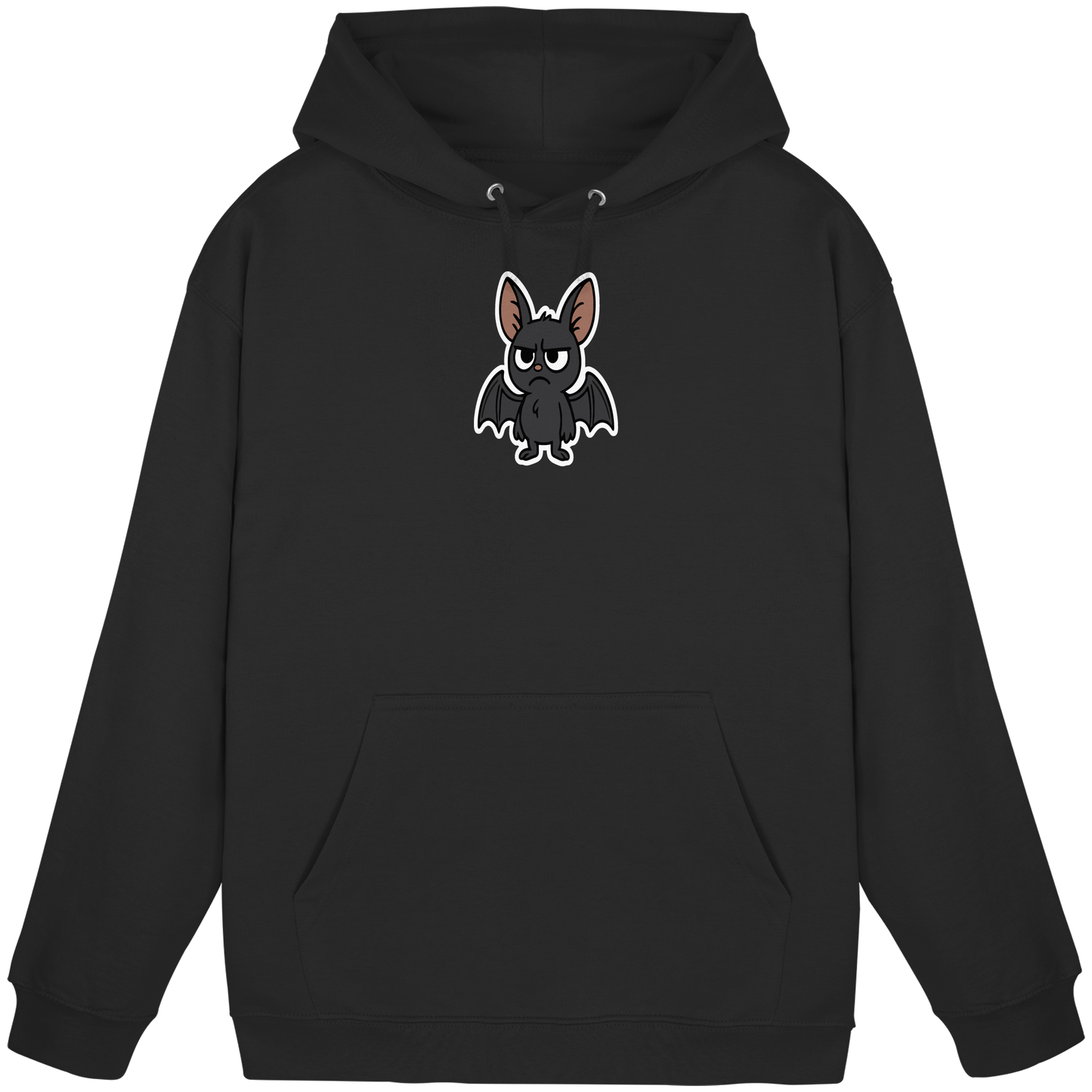 Fledermaus mit Augenrollen – Sozial, aber selektiv - Basic Unisex Hoodie