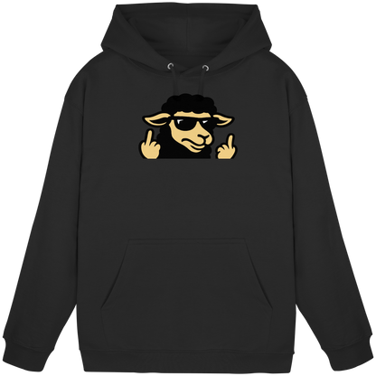 Schwarzes Schaf mit Mittelfinger – Schluss mit Nettigkeit - Basic Unisex Hoodie