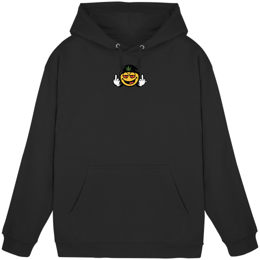 Smiley mit Mittelfinger – Lächeln. Ziehen. Grenzen setzen. - Basic Unisex Hoodie