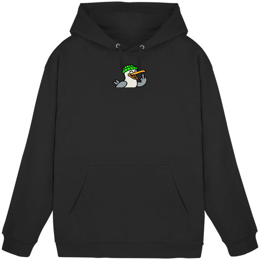 Möwe mit Mittelfinger – Wenn Höflichkeit keine Option mehr ist - Basic Unisex Hoodie