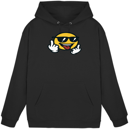 Smiley mit Mittelfinger – Der freundlichste Mittelfinger der Welt - Basic Unisex Hoodie