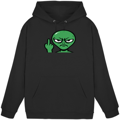 Alien mit Mittelfinger – Erdleben ist kein Ponyhof - Basic Unisex Hoodie