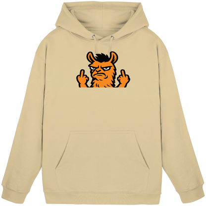 Lama mit Mittelfinger – Dein Mode-Statement gegen soziale Überforderung - Basic Unisex Hoodie