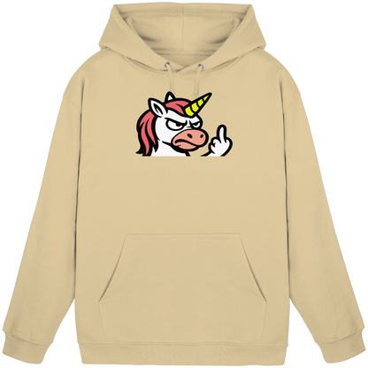Einhorn mit Mittelfinger – Magie war gestern, jetzt kommt Klartext - Basic Unisex Hoodie