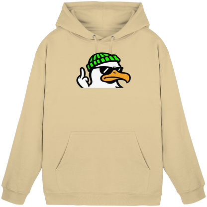 Möwe mit Mittelfinger – Klarstellung in Federform - Basic Unisex Hoodie