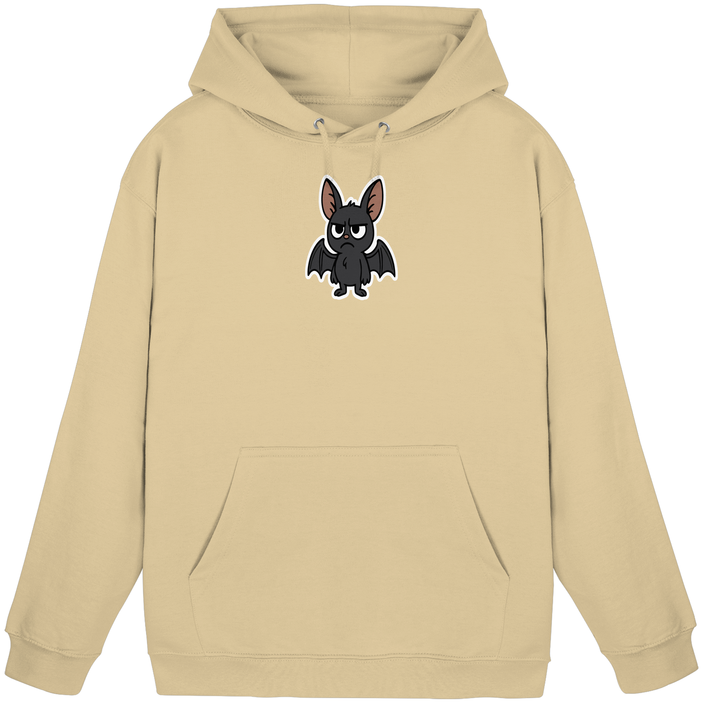 Fledermaus mit Augenrollen – Sozial, aber selektiv - Basic Unisex Hoodie