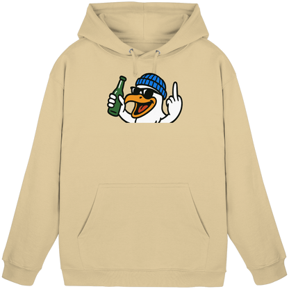 Möwe mit Mittelfinger – Der fliegende Cocktail der Verweigerung - Basic Unisex Hoodie