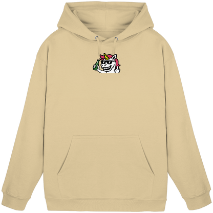 Einhorn mit Mittelfinger – Im Partymodus scheißt’s auf Glitzerregeln - Basic Unisex Hoodie