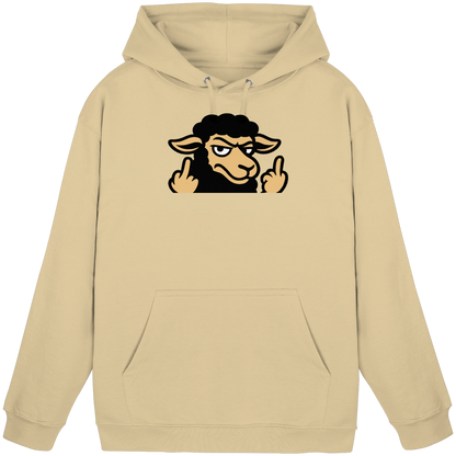 Schwarzes Schaf mit Mittelfinger – Das stille Nein in Stoffform - Basic Unisex Hoodie