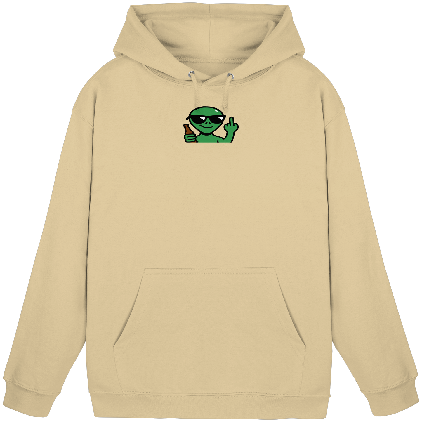 Alien mit Mittelfinger – Der Club gehört den Sternen - Basic Unisex Hoodie