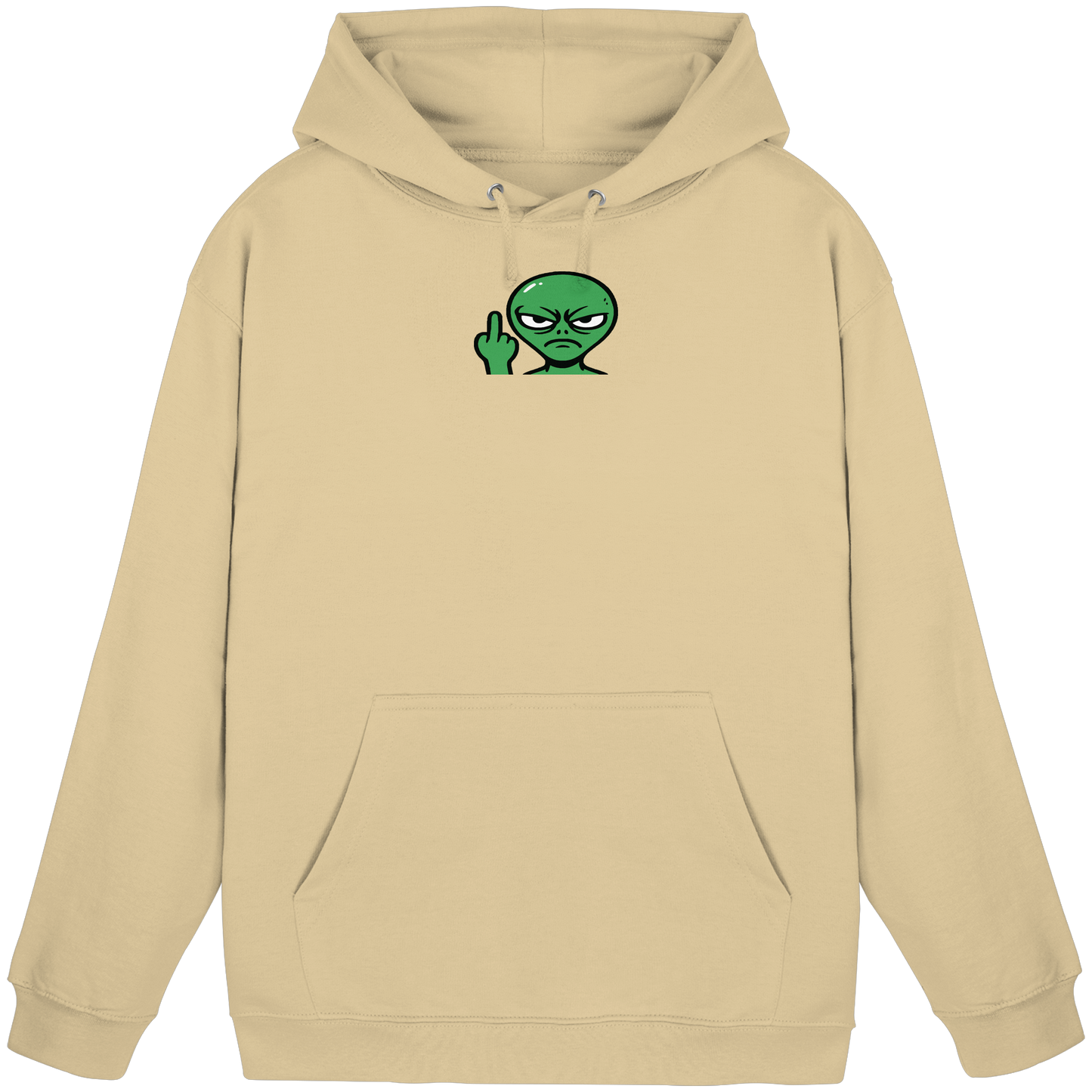 Alien mit Mittelfinger – Erdleben ist kein Ponyhof - Basic Unisex Hoodie