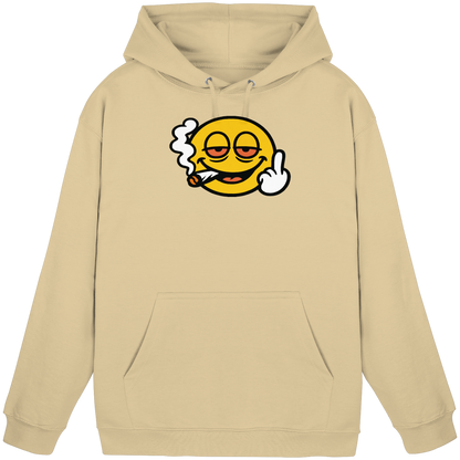 Smiley mit Mittelfinger – Wie ein Joint, nur zum Anziehen - Basic Unisex Hoodie