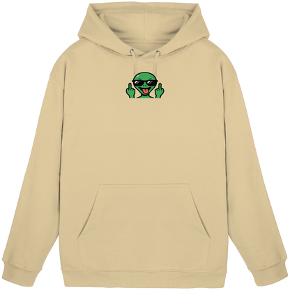 Alien mit Mittelfinger – Grüße vom Planeten Genervt - Basic Unisex Hoodie