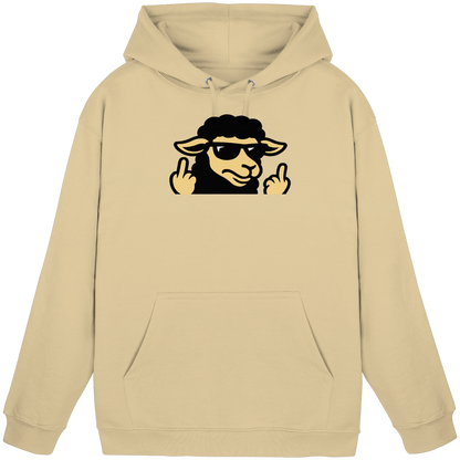 Schwarzes Schaf mit Mittelfinger – Schluss mit Nettigkeit - Basic Unisex Hoodie
