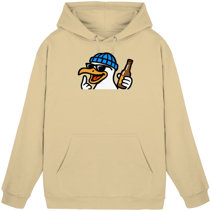 Möwe mit Mittelfinger – Dein nachtaktives Party-Orakel - Basic Unisex Hoodie