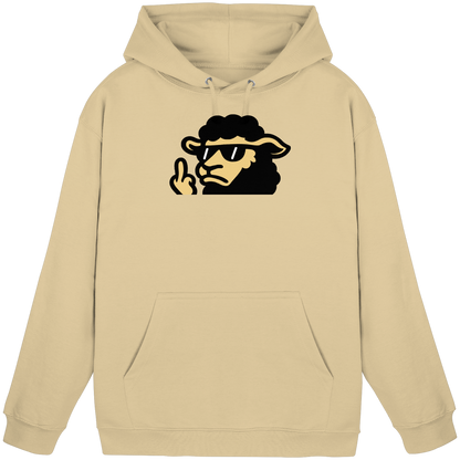 Schwarzes Schaf mit Mittelfinger – Lieber auffallen als mitlaufen - Basic Unisex Hoodie