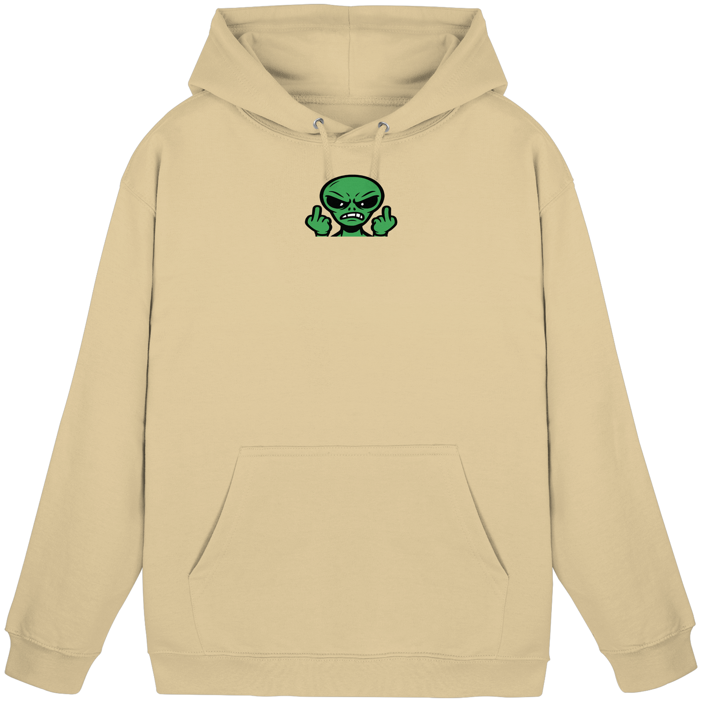 Alien mit Mittelfinger – Kontakt abgebrochen - Basic Unisex Hoodie