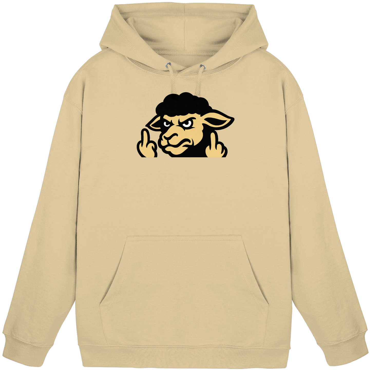 Schwarzes Schaf mit Mittelfinger – Für alle, die nicht dazugehören wollen - Basic Unisex Hoodie