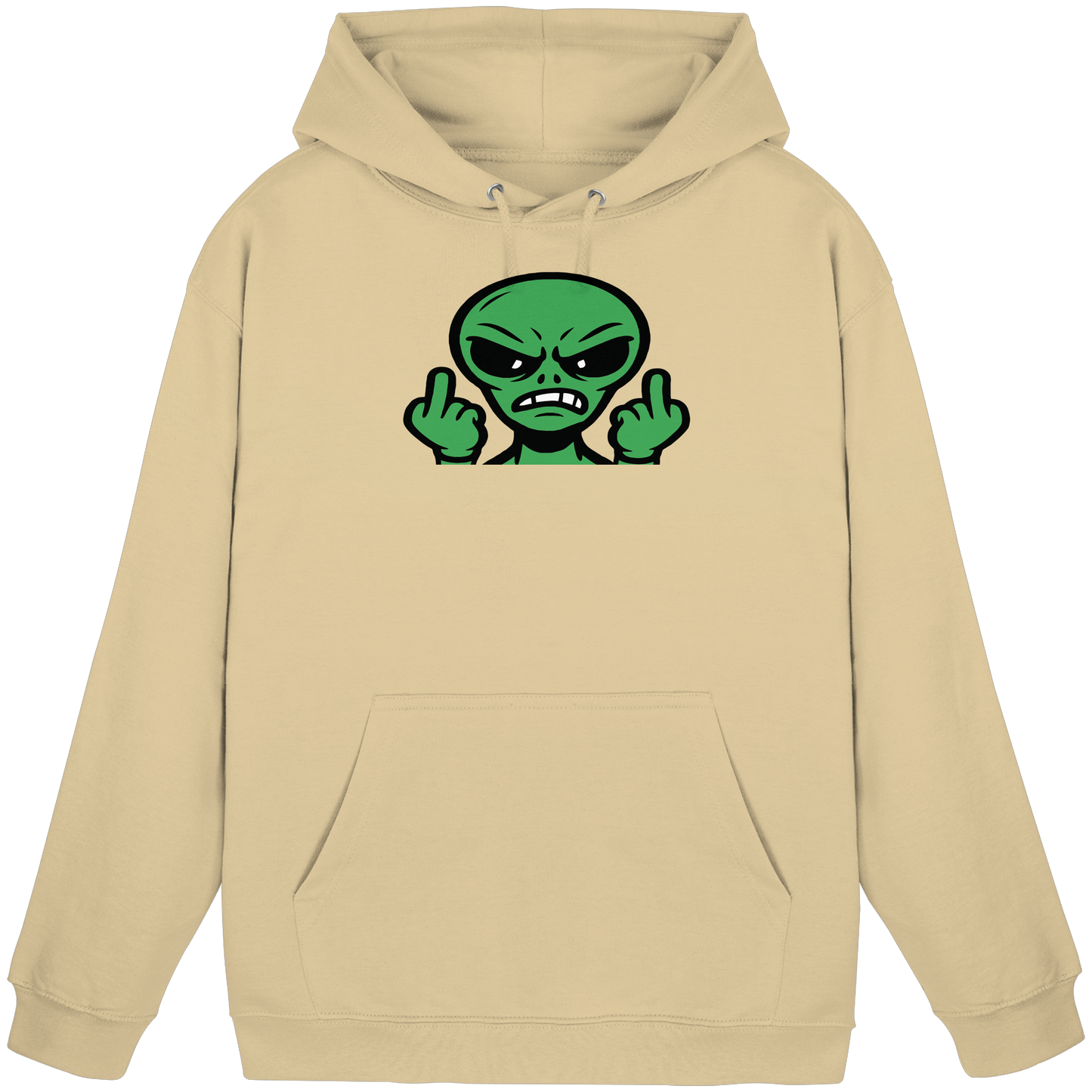 Alien mit Mittelfinger – Kontakt abgebrochen - Basic Unisex Hoodie
