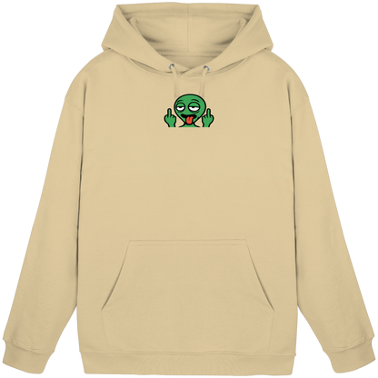 Alien mit Mittelfinger – Ich will nach Hause, aber erst flippe ich euch noch - Basic Unisex Hoodie